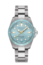 Men watch ∙ Quartz ∙ Light Blue ∙ Titanium - #0