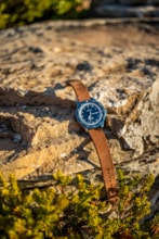 Men watch ∙ Automatic ∙ Blue ∙ Super-LumiNova ∙ Quick-release system ∙ Leather - #3