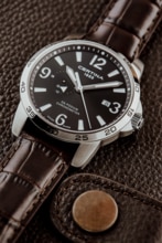 Men watch ∙ Quartz ∙ Black ∙ Super-LumiNova ∙ Leather - #3