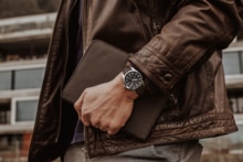 Men watch ∙ Quartz ∙ Black ∙ Super-LumiNova ∙ Leather - #3