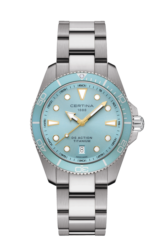 Men watch ∙ Quartz ∙ Light Blue ∙ Titanium - #0