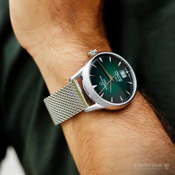 Men watch ∙ Automatic ∙ Green ∙ Milanese mesh ∙ 316L stainless steel - #3